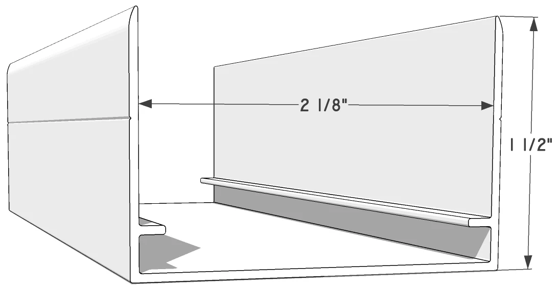 2” Top Cap / Receiving Channel